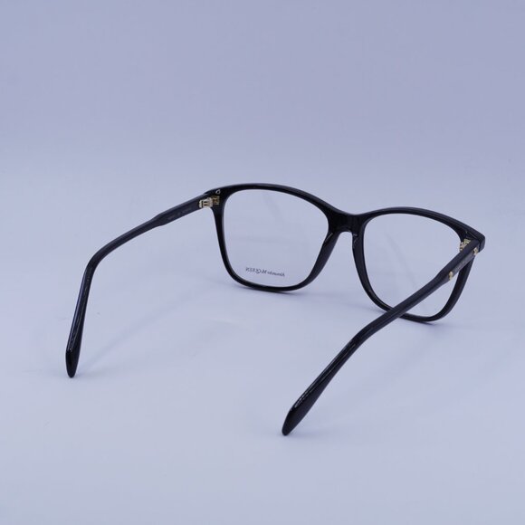 Alexander McQueen AM0191O 001 Eyeglasses Shiny Black 54mm Square Frame - Picture 9 of 10